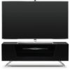 Clutton LCD TV Stand In Black With Chrome Base