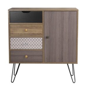 Cassava Wooden Sideboard With Black Legs In Brown