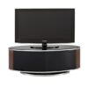 Lanza High Gloss TV Stand With Push Release Doors In Walnut