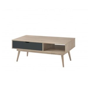 Scandia Wooden Coffee Table In Oak And Grey