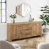 Canton Wooden Sideboard With 2 Doors 3 Drawers In Oak