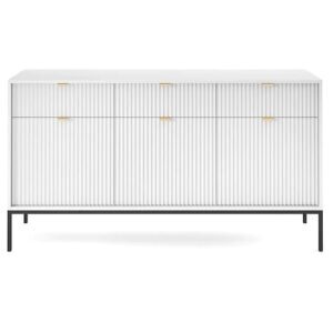 Napa Wooden Sideboard With 3 Doors 3 Drawers In Matt White