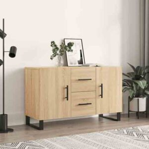 Avalon Wooden Sideboard With 2 Doors 2 Drawers In Sonoma Oak