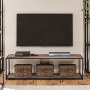Quebec Wooden TV Stand In Weathered Oak