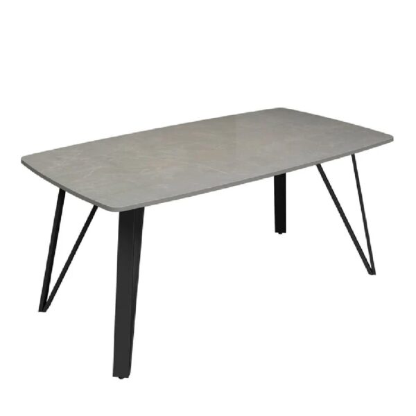 Raleigh Ceramic Rectangular Coffee Table In Grey