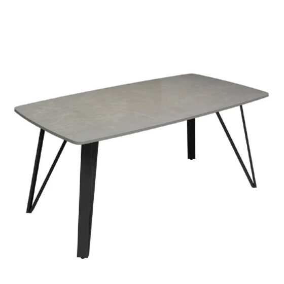 Raleigh Ceramic Rectangular Coffee Table In Grey