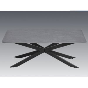 Arles Sintered Stone Coffee Table In Dark Grey