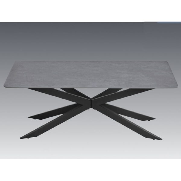 Arles Sintered Stone Coffee Table In Dark Grey