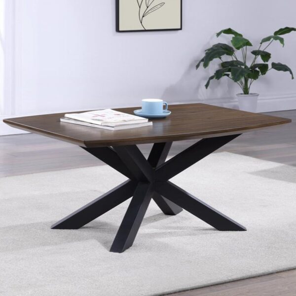 Narva Wooden Rectangular Coffee Table In Walnut