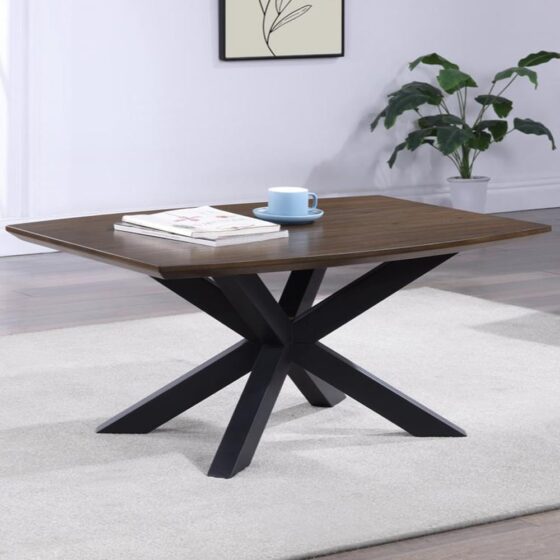 Narva Wooden Rectangular Coffee Table In Walnut