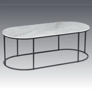 Tifton Sintered Stone Rectangular Coffee Table In Boya Grey