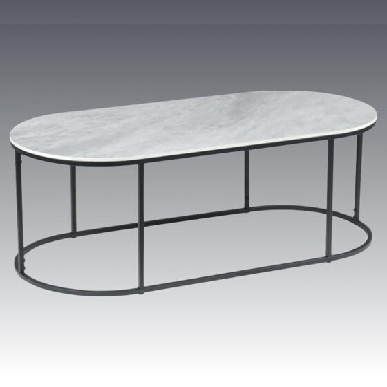 Tifton Sintered Stone Rectangular Coffee Table In Boya Grey