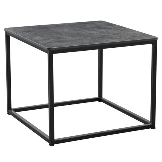Extro Wooden Square Coffee Table In Metallic Anthracite