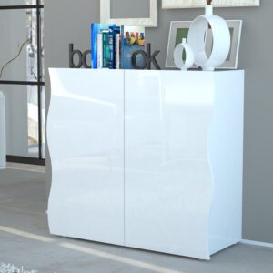 Osidge High Gloss Sideboard With 2 Doors In White