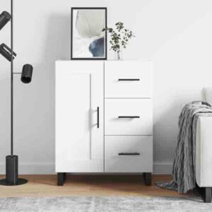 Avalon Wooden Sideboard With 1 Door 3 Drawers In White