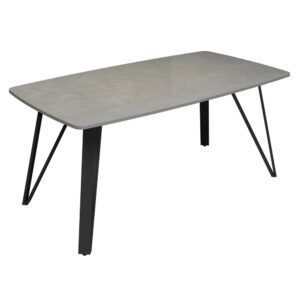 Raleigh Sintered Stone Ceramic Coffee Table In Gloss Grey